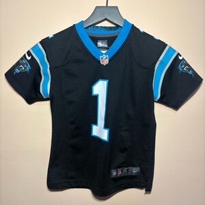 Nike NFL Carolina Panthers Cam Newton Youth Black Jersey Size Youth Small